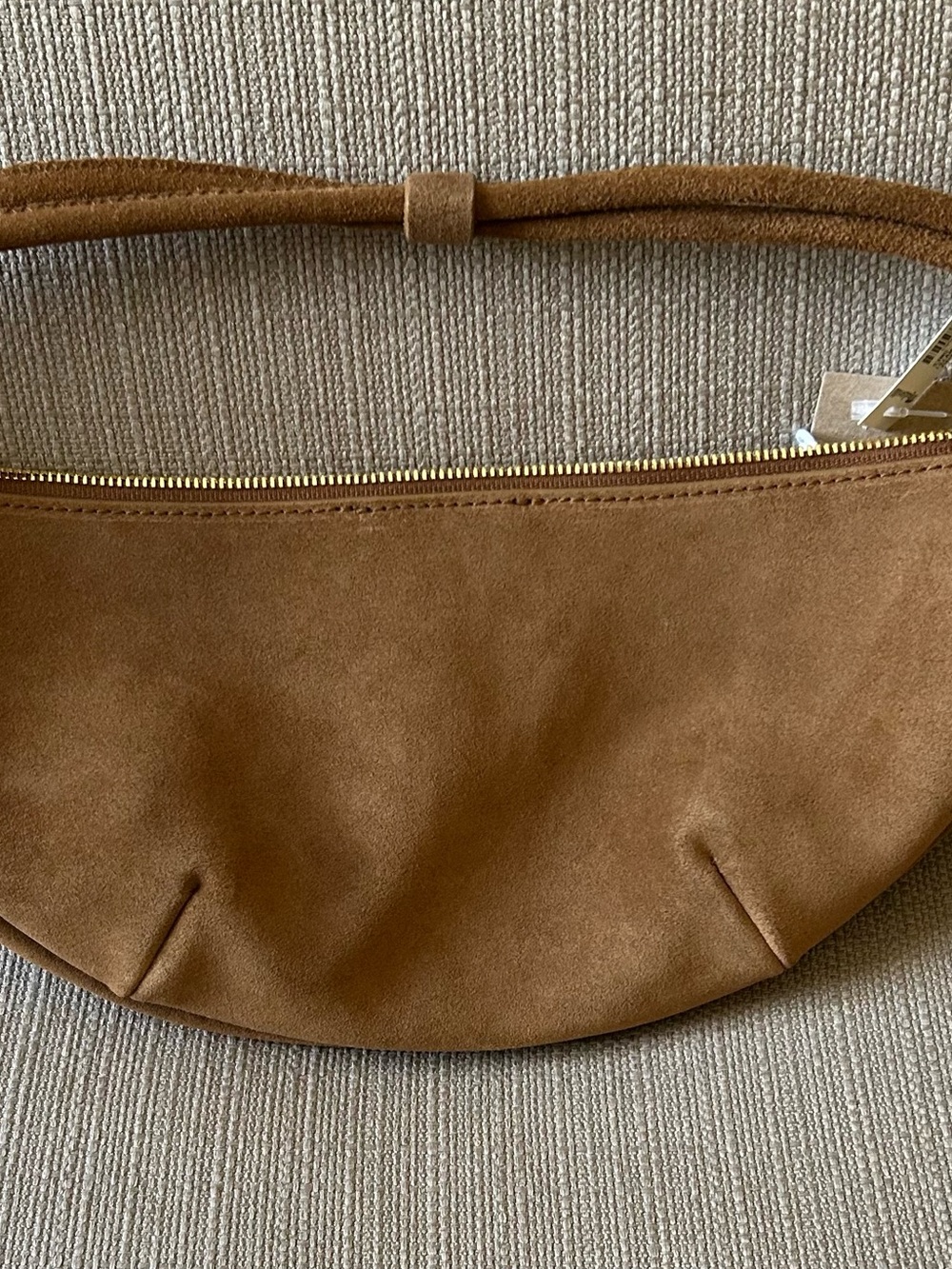 NWT Madewell Brown Suede Bolo Shoulder Bag - Picture 3 of 5